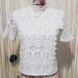 Charlotte russe lacy blouse